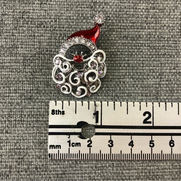 SANTA Christmas brooch NEW - Picture 4 of 5